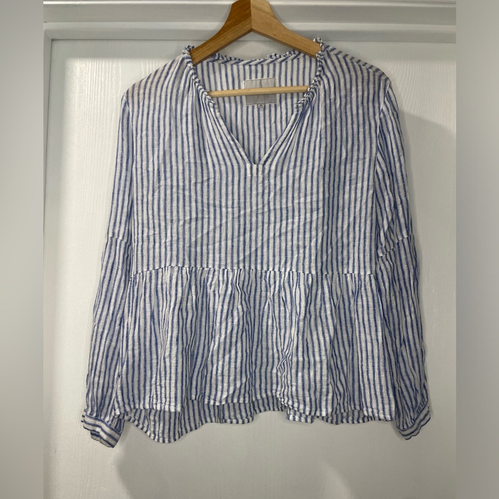Rails Raylyn Fremont Stripe Top in Blue and White. Size S
